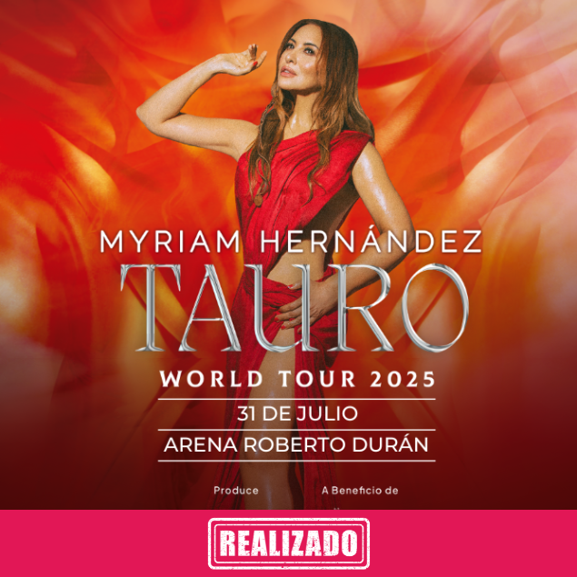 Foto promocional del evento MYRIAM HERNÁNDEZ describiendo los participantes y fechas del evento.